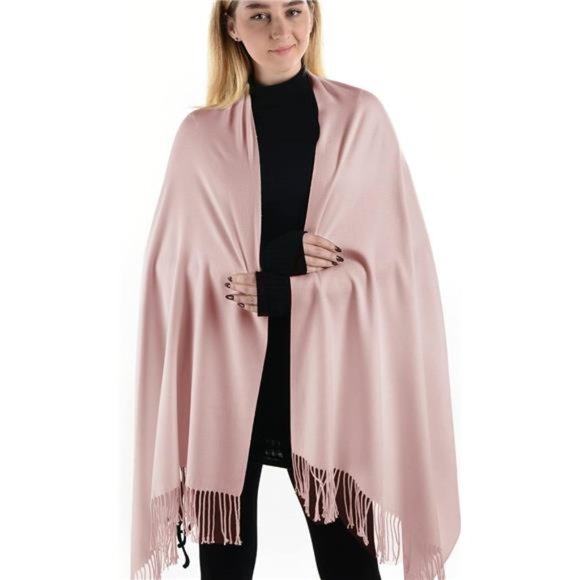 Women's Winter Scarf Cashmere Feel Pashmina‎ Shawl Wraps Soft Warm Blanket - Picture 3 of 6